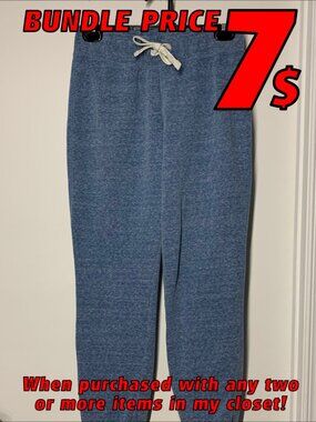 Reebok Blue Sweatpants Size SMALL